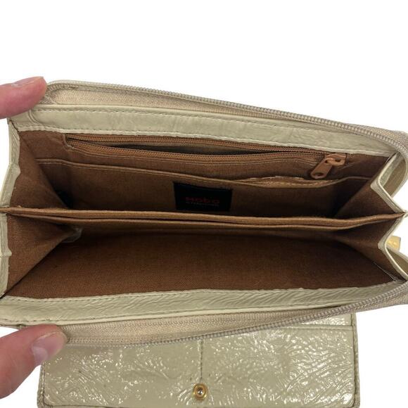 Hobo International Wallet Patent Leather Geometric‎ Colorful Square Zip - Picture 8 of 9